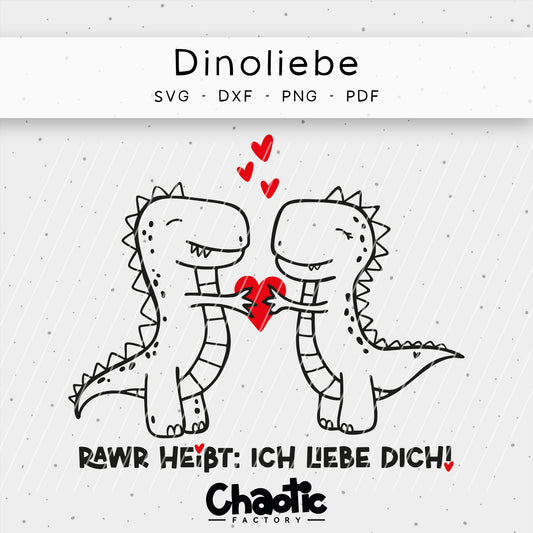 Plotterdatei Dinoliebe