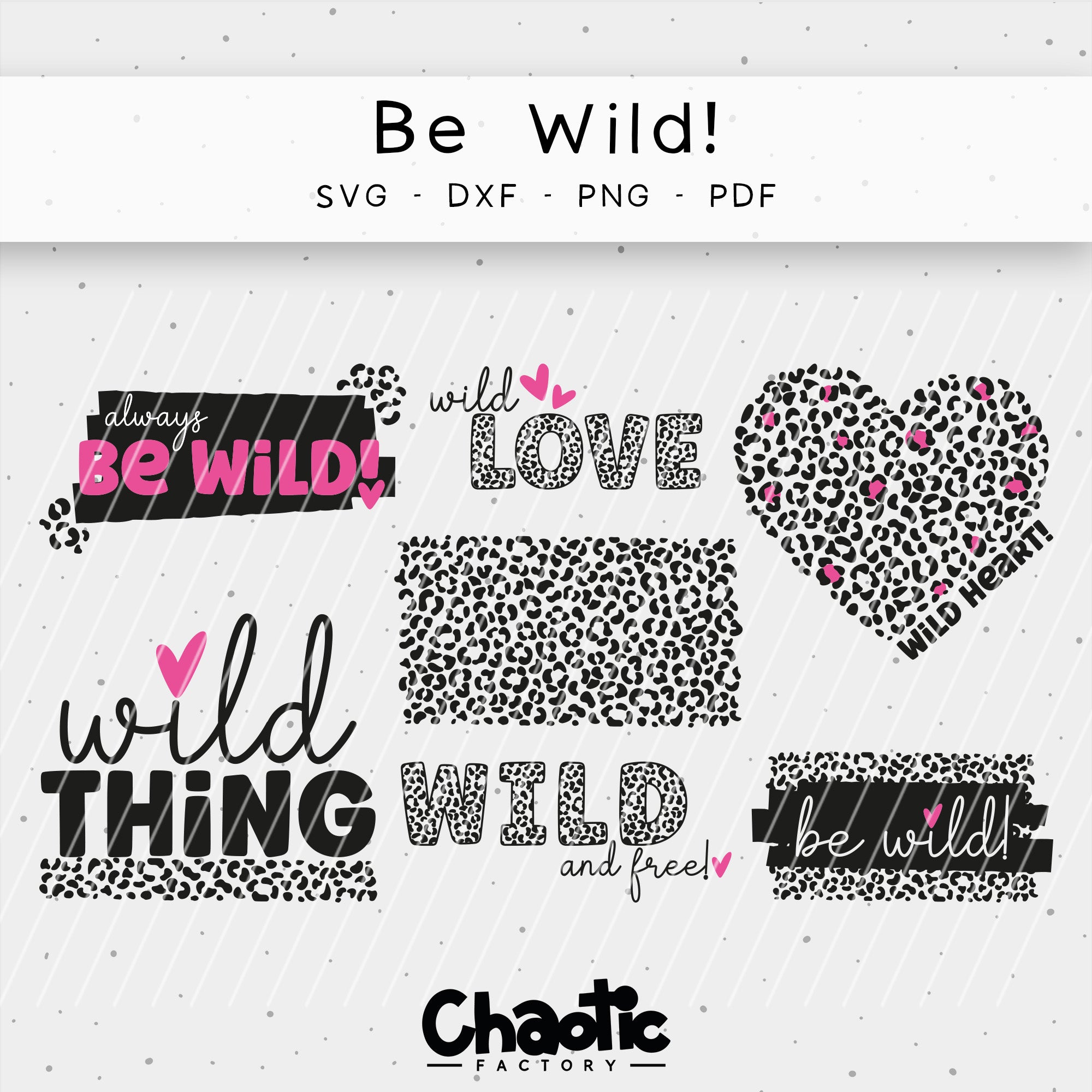 Plotterdatei Be Wild!