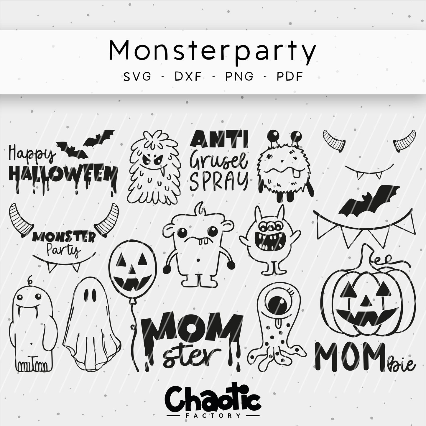 Plotterdatei Monsterparty