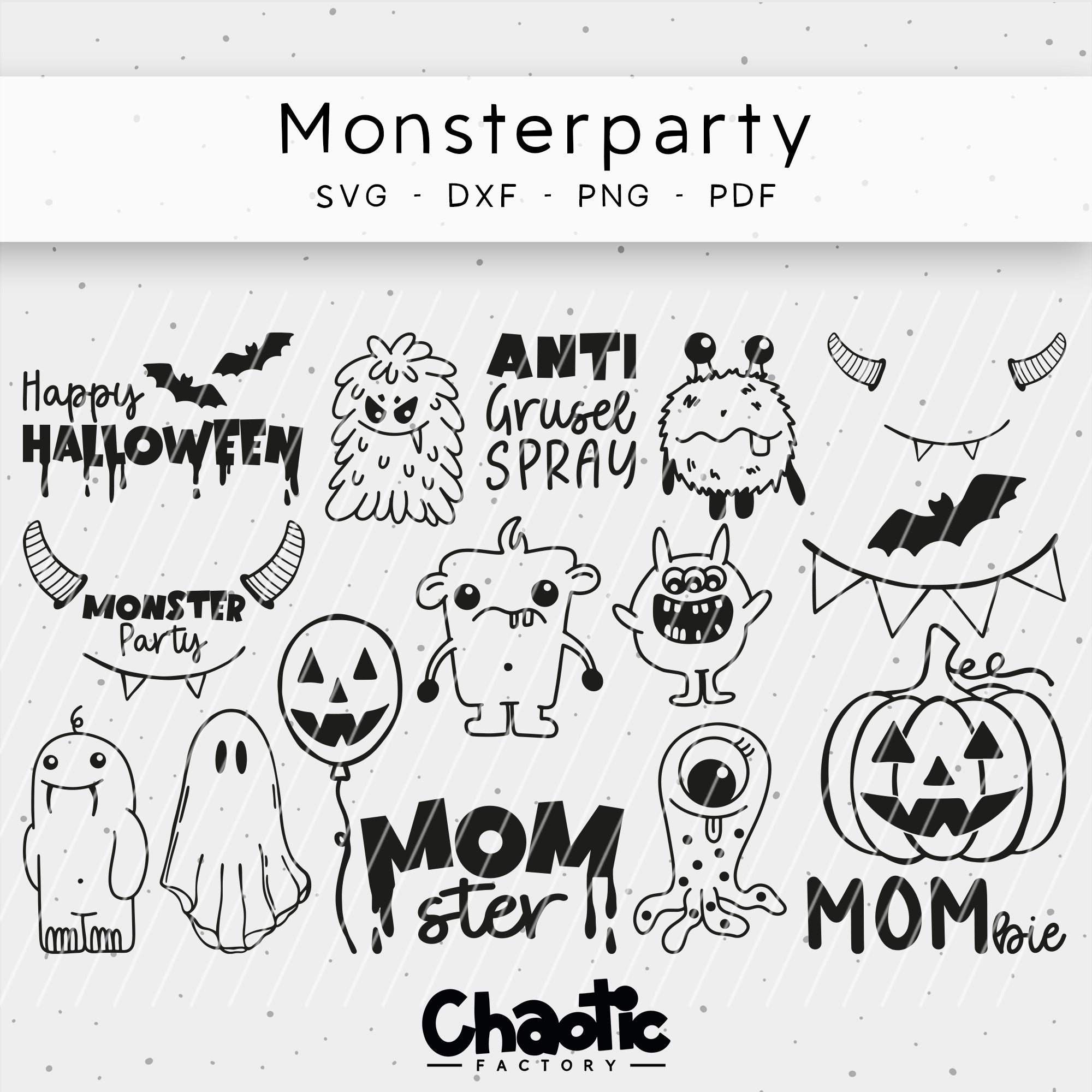 Plotterdatei Monsterparty