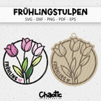 Plotterdatei & Lasercut Frühlingstulpen