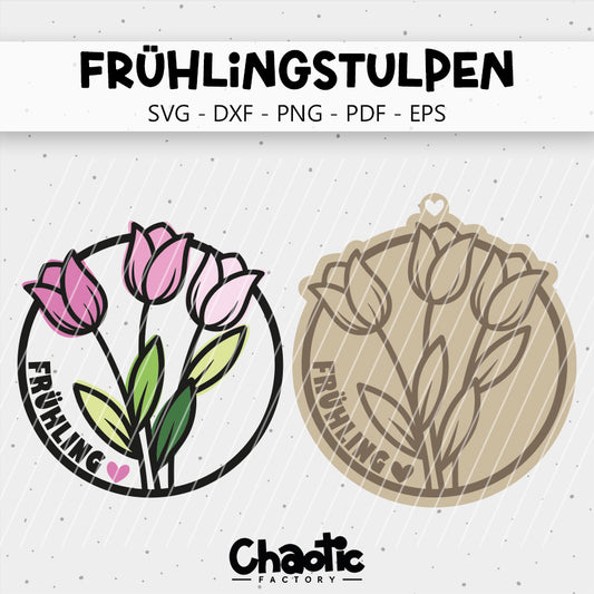 Plotterdatei & Lasercut Frühlingstulpen