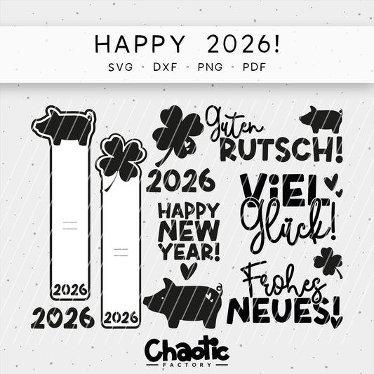 Plotterdatei Happy 2026