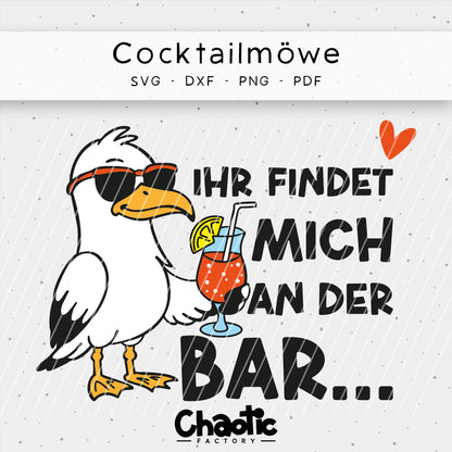 Plotterdatei Cocktailmöwe