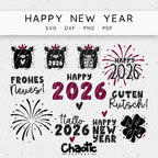 Plotterdatei Happy New Year