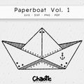 Plotterdatei Paperboat Vol.1