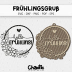 Plotterdatei & Lasercut Frühlingsgruß