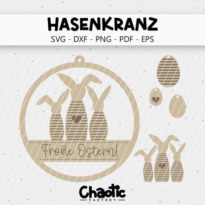 Lasercut Hasenkranz