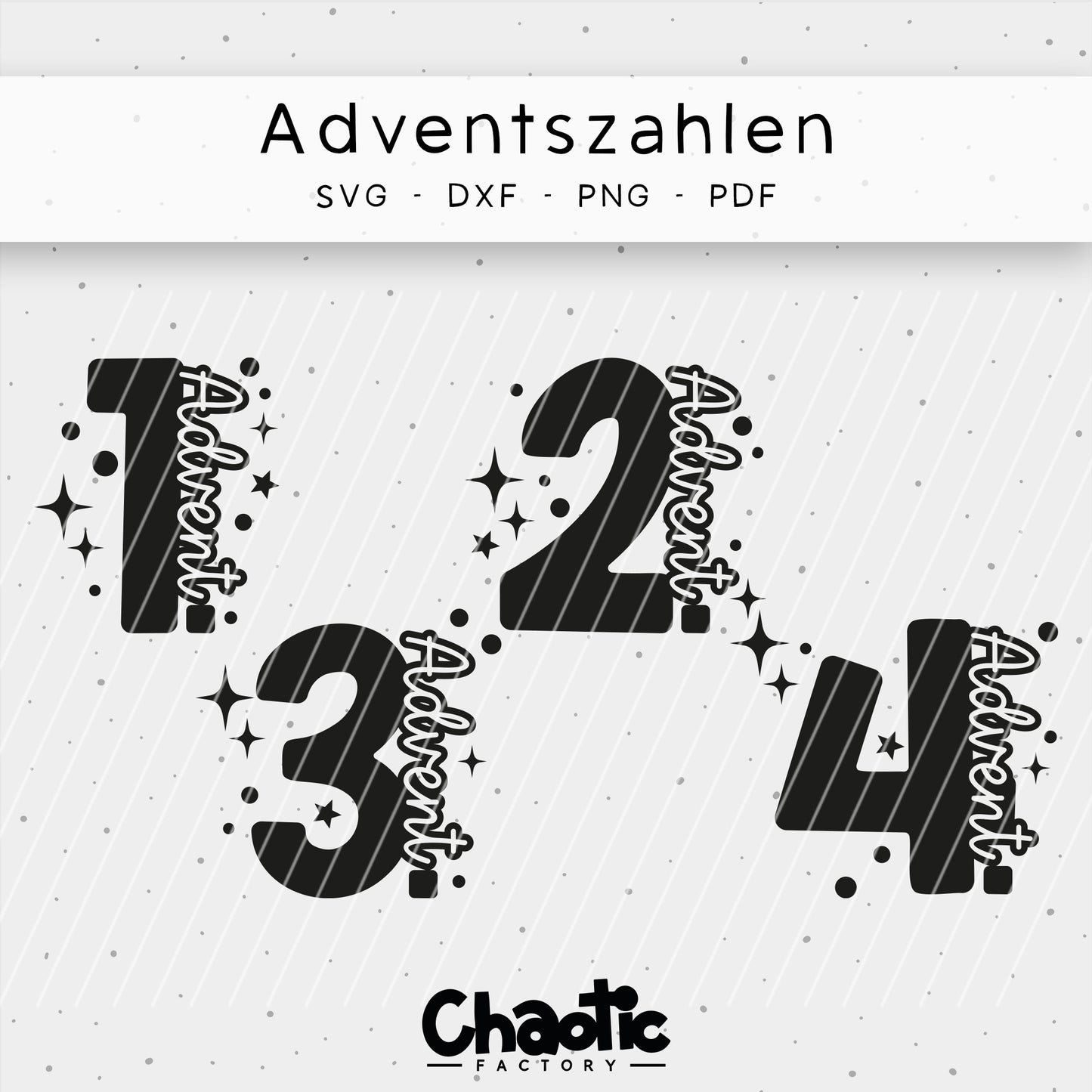 Plotterdatei Adventszahlen