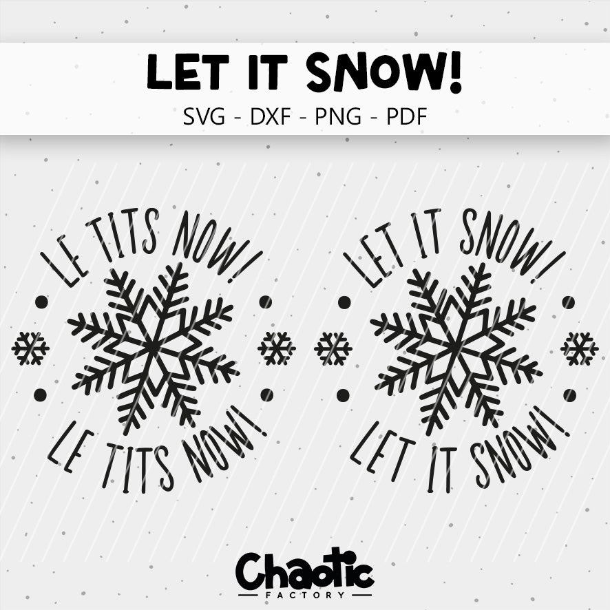 Plotterdatei Let It Snow!