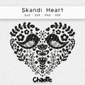 Plotterdatei Skandi Heart