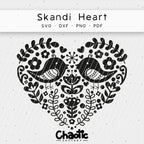 Plotterdatei Skandi Heart