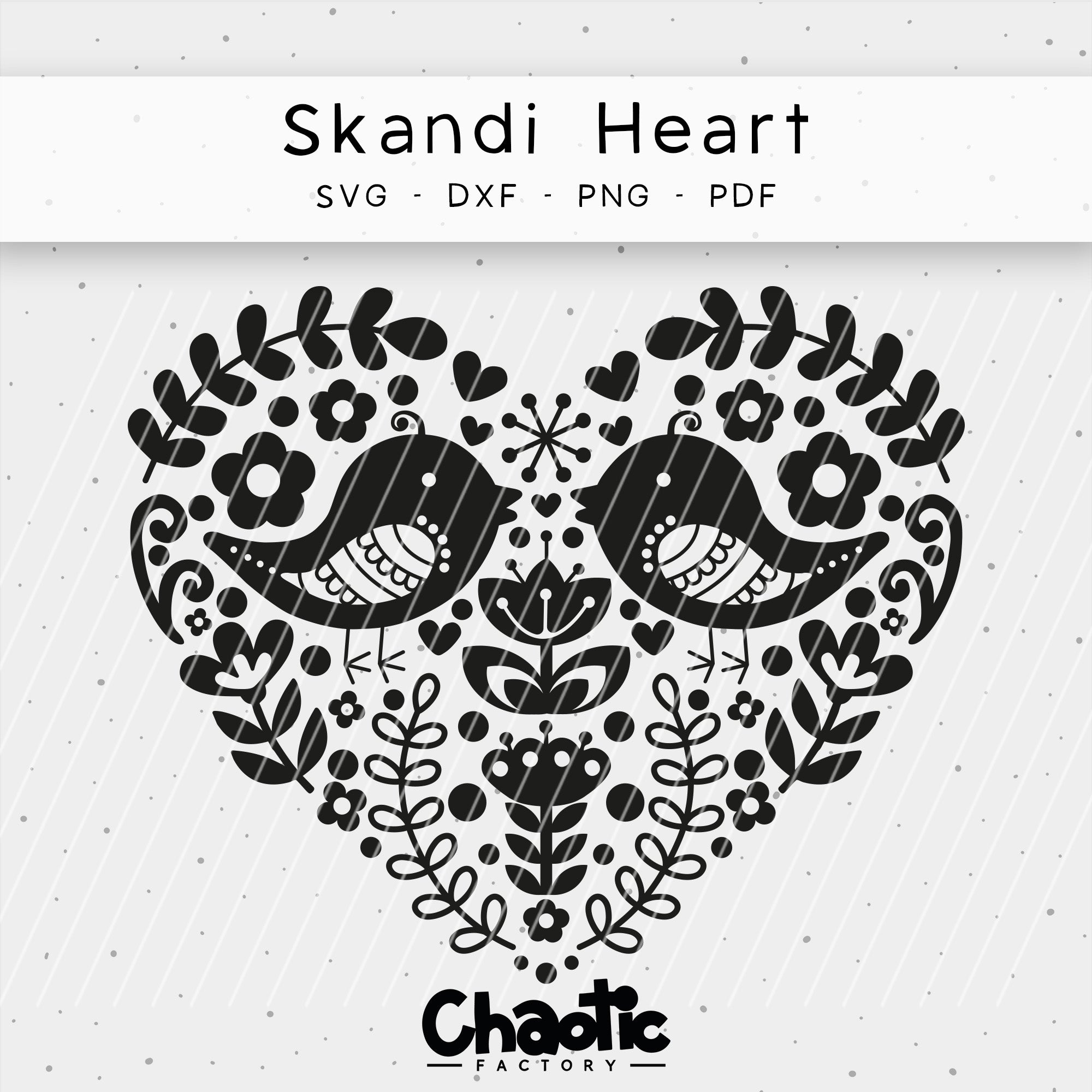 Plotterdatei Skandi Heart