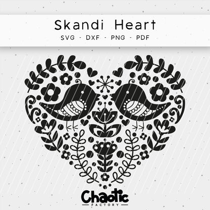 Plotterdatei Skandi Heart