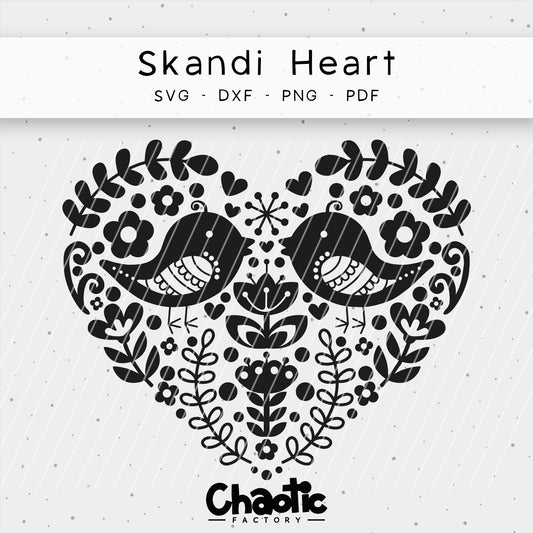Plotterdatei Skandi Heart