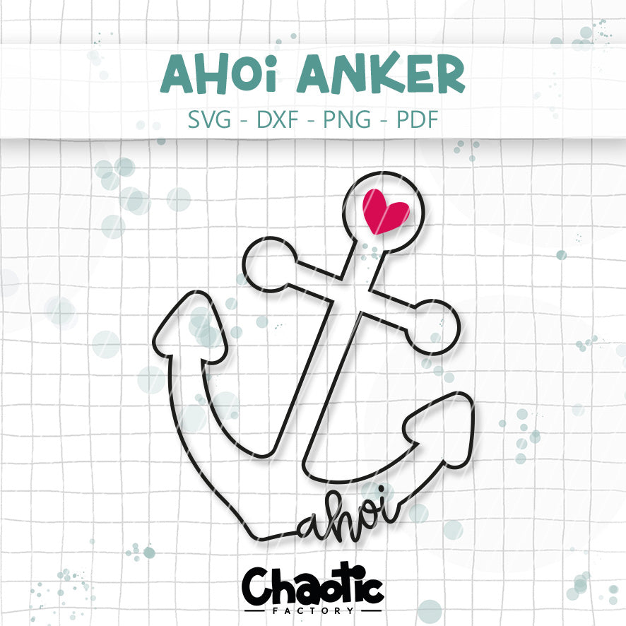 Plotterdatei Ahoi Anker