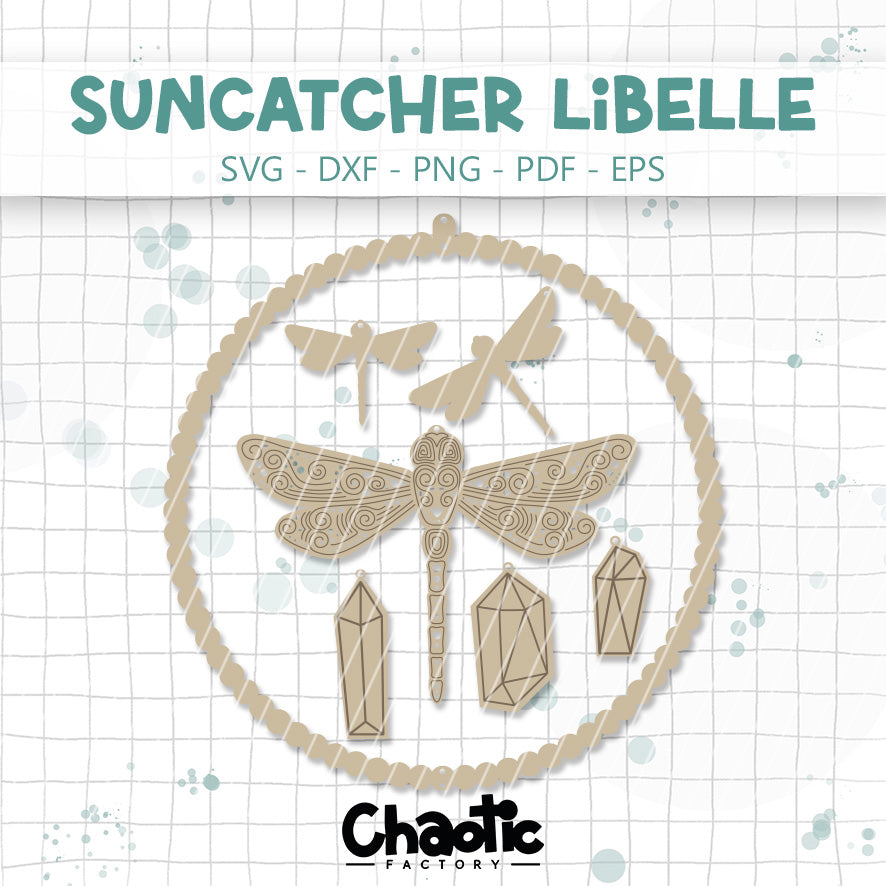 Lasercut Suncatcher Libelle