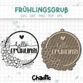 Plotterdatei & Lasercut Frühlingsgruß