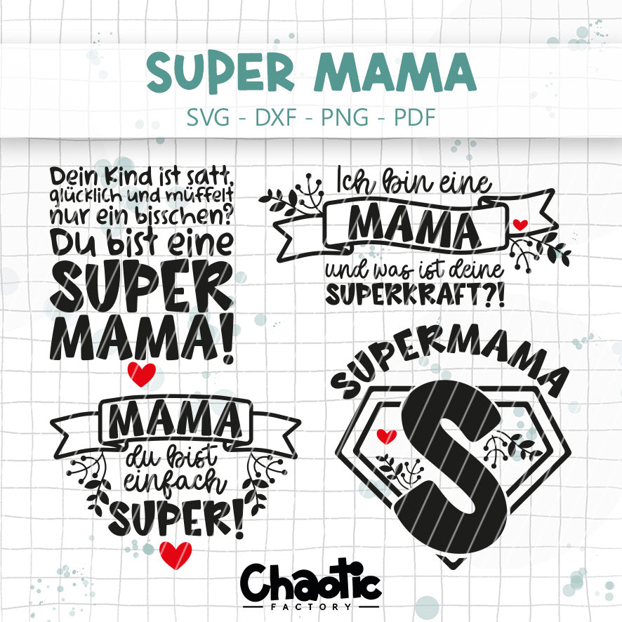 Plotterdatei Supermama