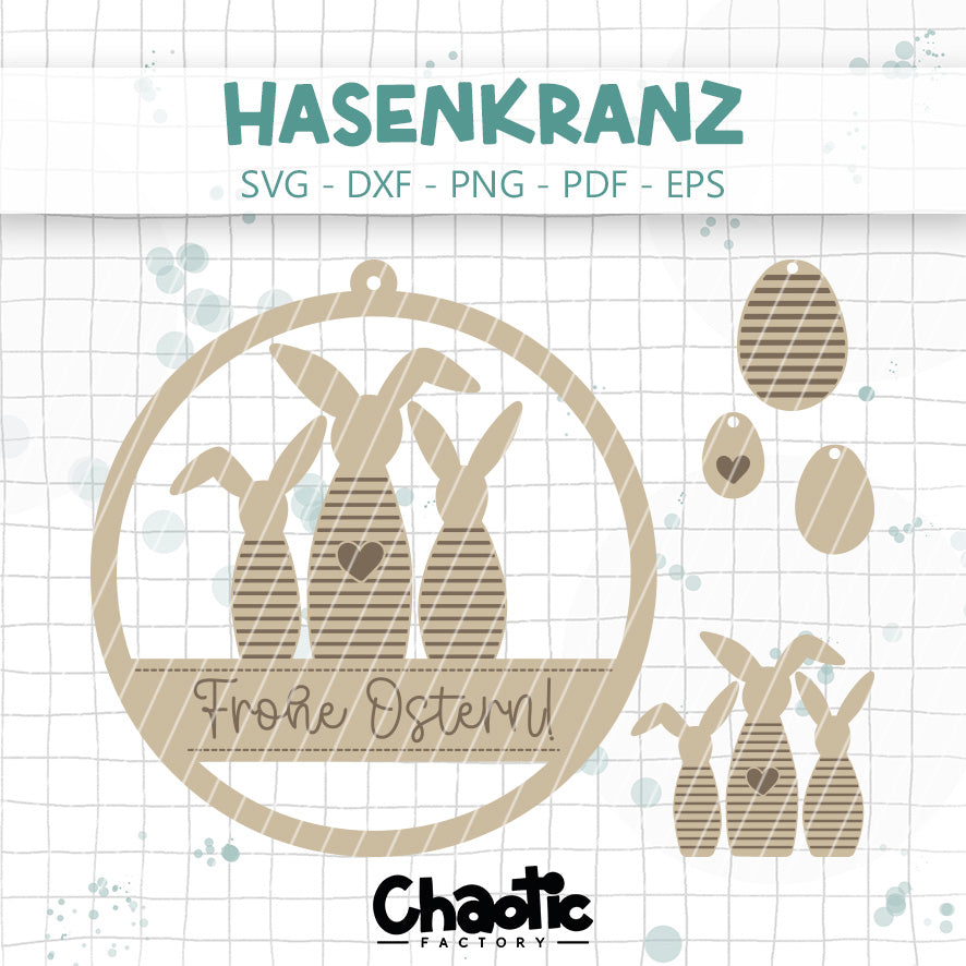 Lasercut Hasenkranz