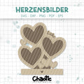 Lasercut Herzensbilder