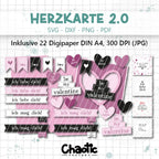 Plotterdatei Herzkarte 2.0