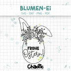 Plotterdatei Blumen-Ei