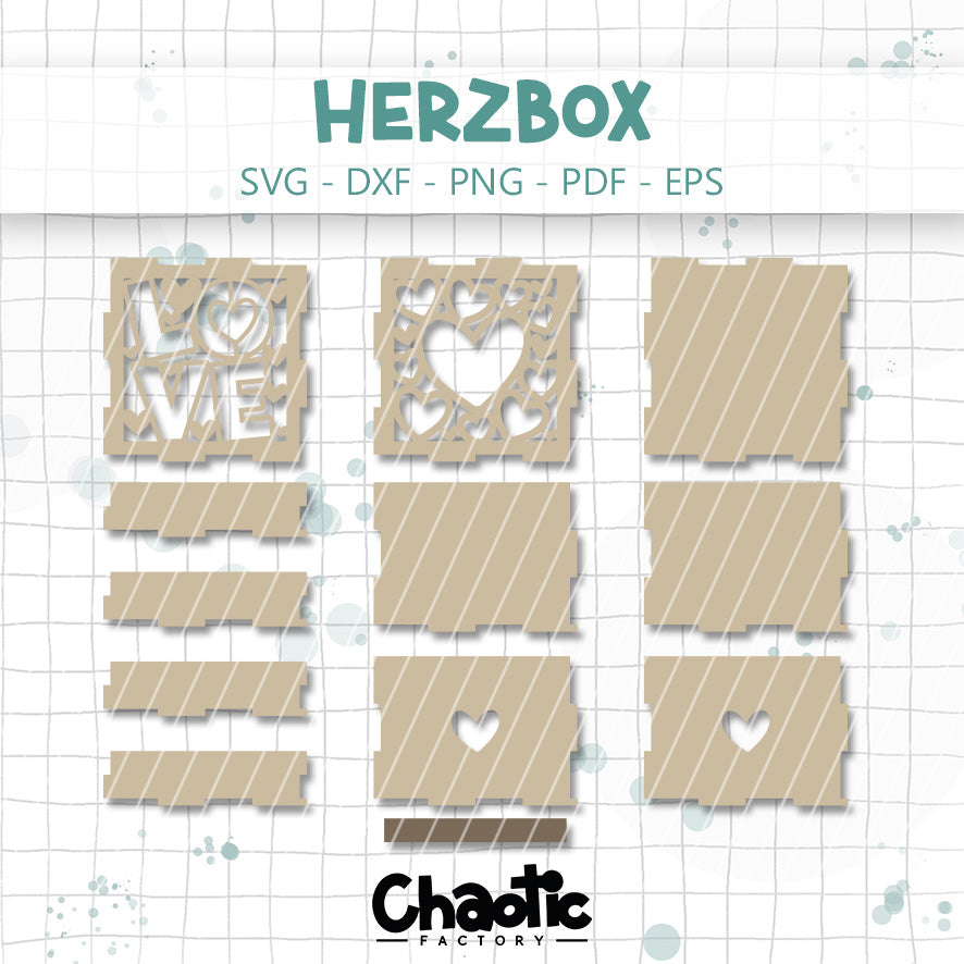 Lasercut Herzbox