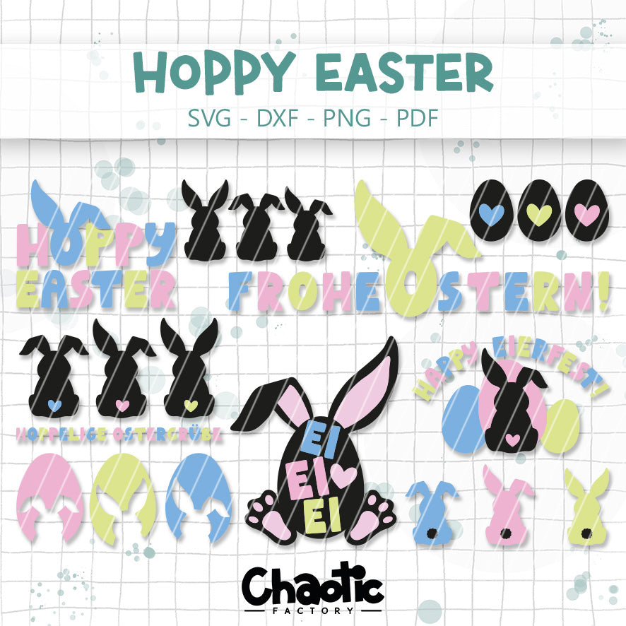 Plotterdatei Hoppy Easter