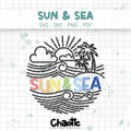 Plotterdatei Sun & Sea