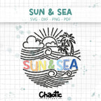Plotterdatei Sun & Sea
