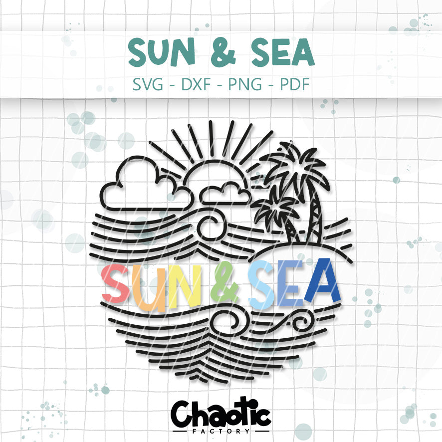 Plotterdatei Sun & Sea