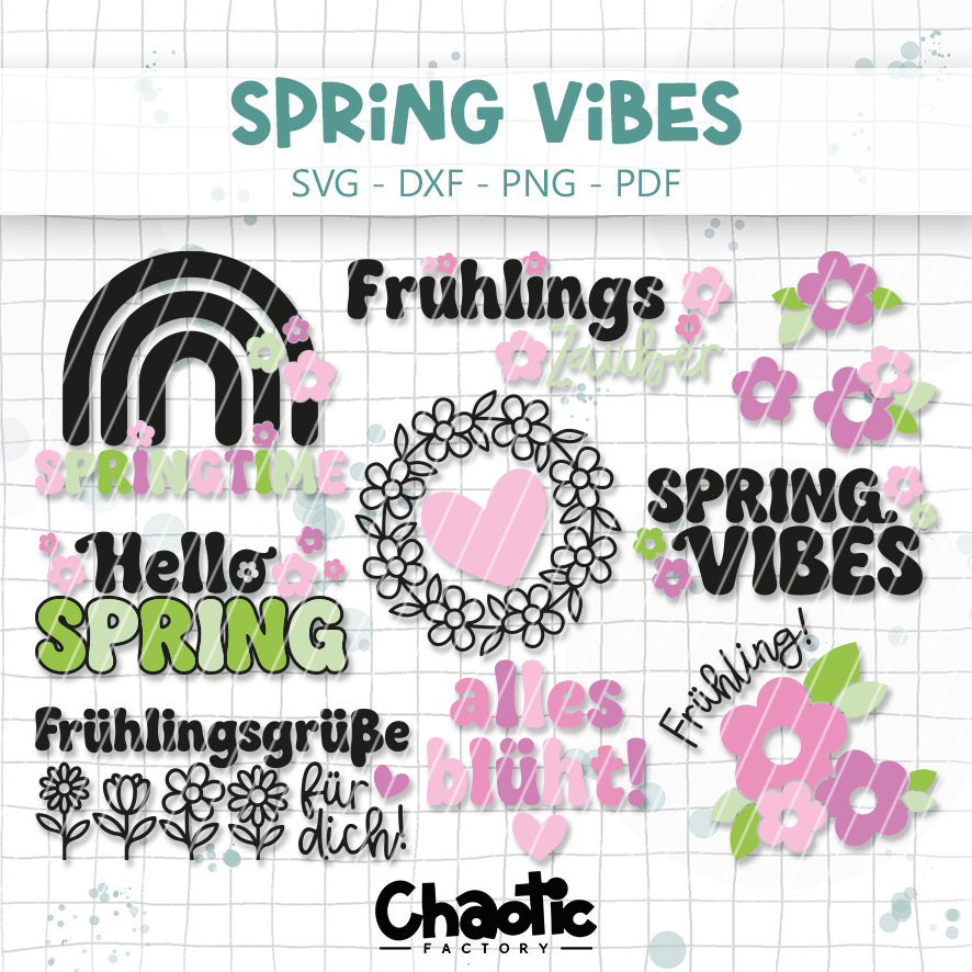 Plotterdatei Spring Vibes