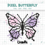 Plotterdatei Pixel Butterfly