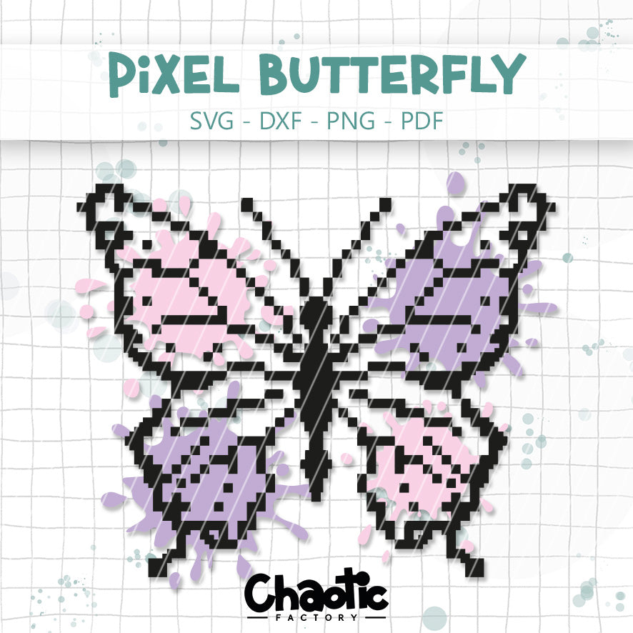 Plotterdatei Pixel Butterfly