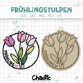 Plotterdatei & Lasercut Frühlingstulpen
