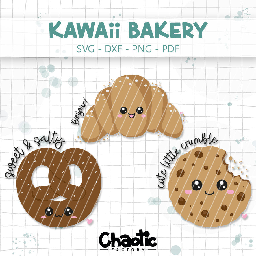 Plotterdatei Kawaii Bakery