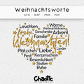Plotterdatei Weihnachtsworte