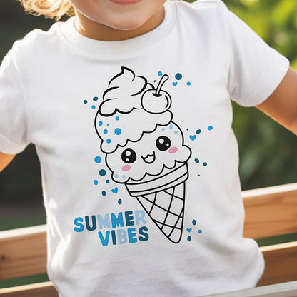 Plotterdatei Kawaii Ice Cream