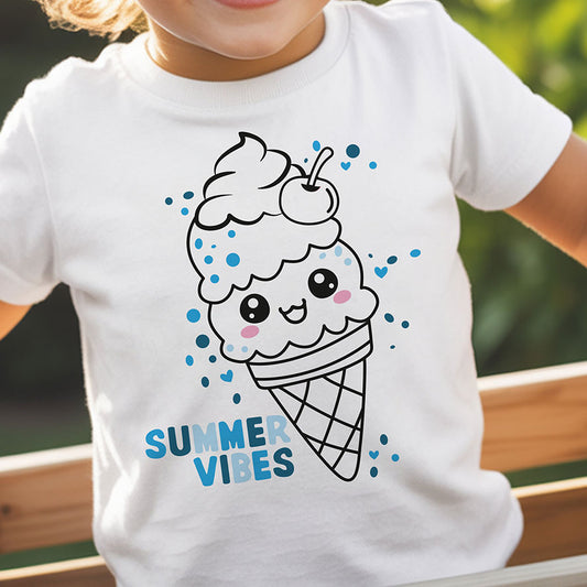 Plotterdatei Kawaii Ice Cream
