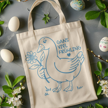 Plotterdatei Gans viel Frühling