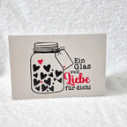 Plotterdatei Ein Glas Voll Liebe