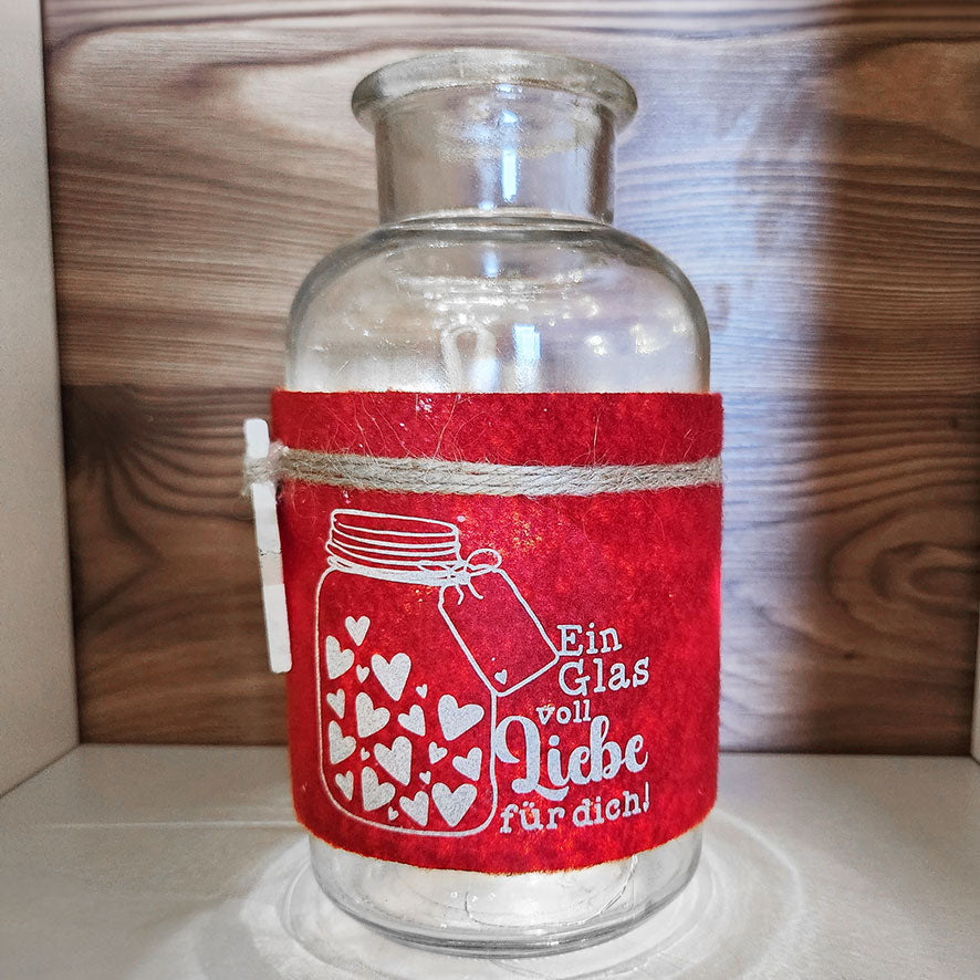 Plotterdatei Ein Glas Voll Liebe
